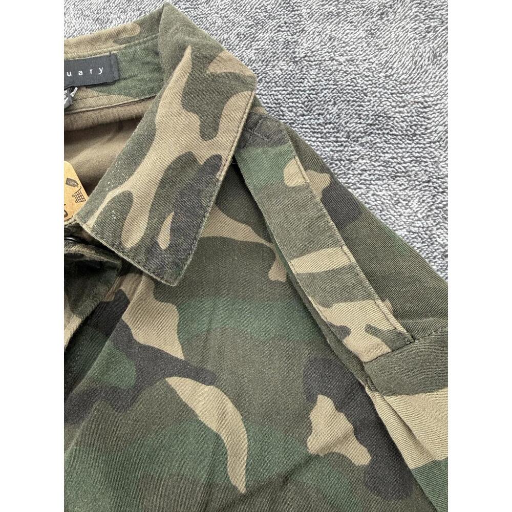 Sanctuary Camouflage Button-Up Shirt XS Military Fit Cotton - Picture 9 of 12